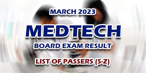 medtech board exam 2023 results